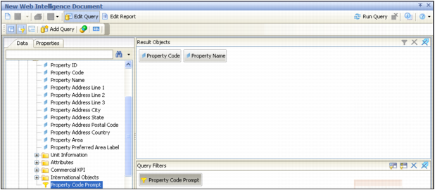 Creating a Custom WebI Report